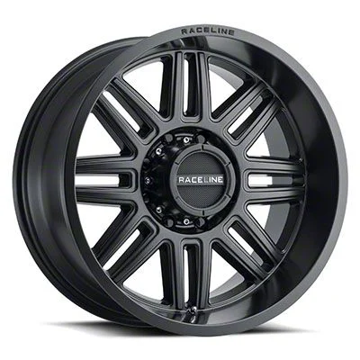 Raceline Split Satin Black 6-Lug Wheel; 18x9; -12mm Offset (07-14 Tahoe)