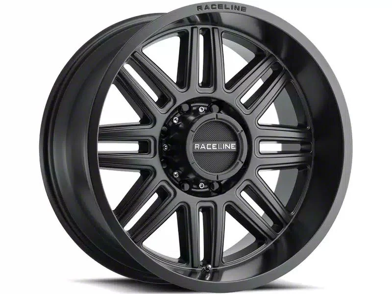 Raceline Split Satin Black 6-Lug Wheel; 20x9; 18mm Offset (07-14 Tahoe)