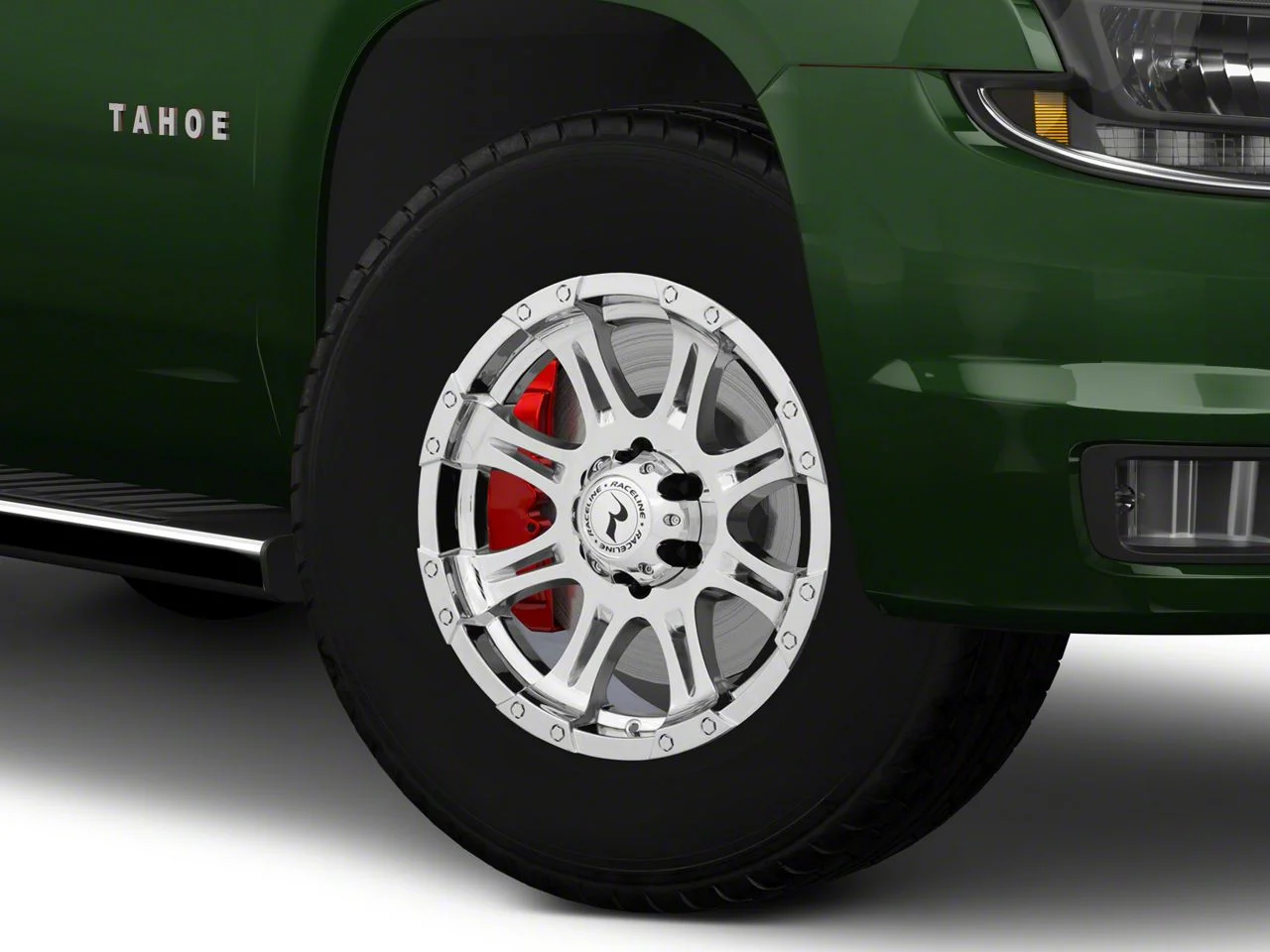 Raceline Raptor Chrome 6-Lug Wheel; 18x9; -6mm Offset (15-20 Tahoe)