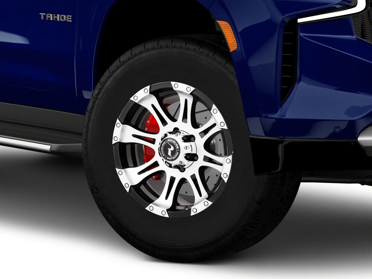 Raceline Raptor Black Machined 6-Lug Wheel; 18x9; 25mm Offset (21-26 Tahoe)