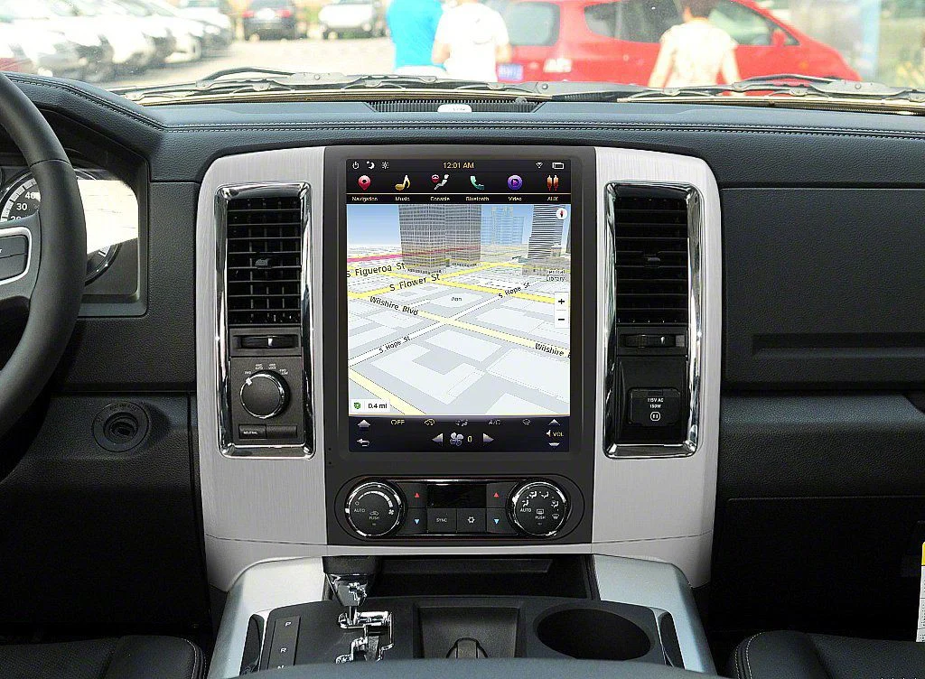 Phoenix Automotive by Navos 10.40-Inch Android 9 Fast Boot Vertical Screen Navigation Radio (09-12 RAM 1500 w/ Full Through Center Console)