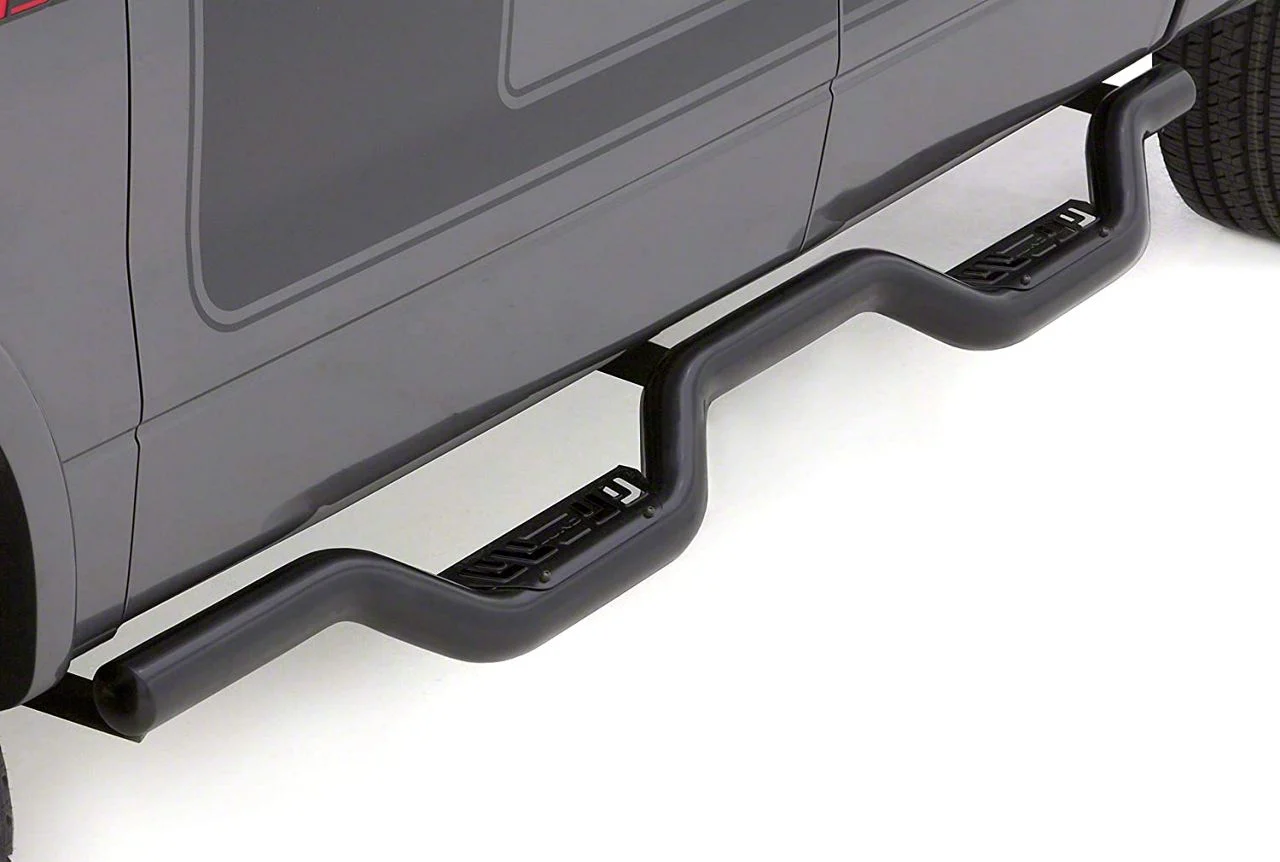 Latitude Nerf Side Step Bars; Black (19-25 RAM 1500 Crew Cab)