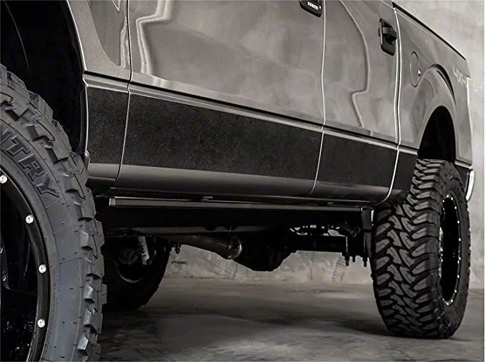 Rocker Armor Kit; Black (19-26 RAM 1500 Crew Cab w/ 6.4-Foot Box)