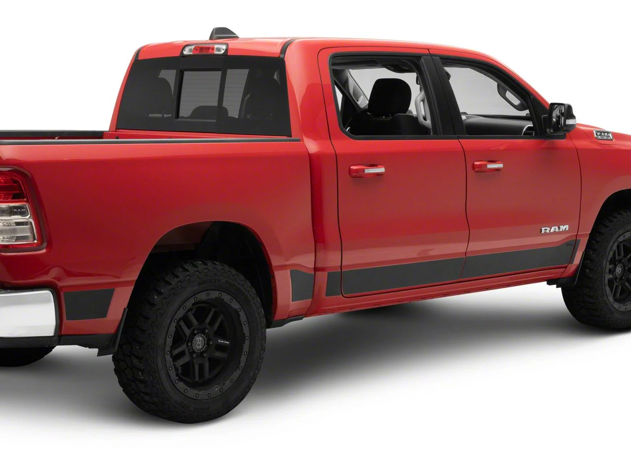 Rocker Armor Kit; Black (19-26 RAM 1500 Crew Cab w/ 5.7-Foot Box)
