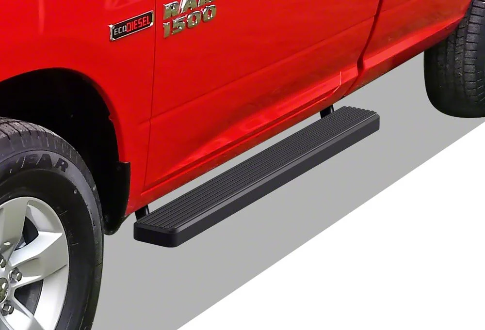 5-Inch iStep Running Boards; Black (10-26 RAM 2500 Regular Cab)