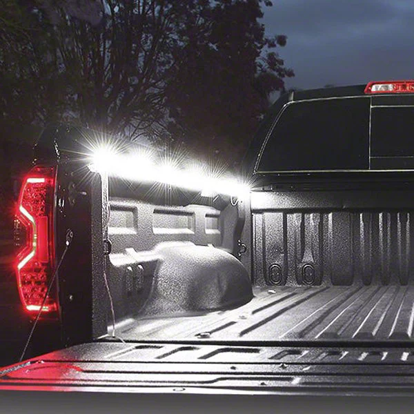 Spire 2-Series LED Truck Bed Light Strips; White (Universal; Some Adaptation May Be Required)