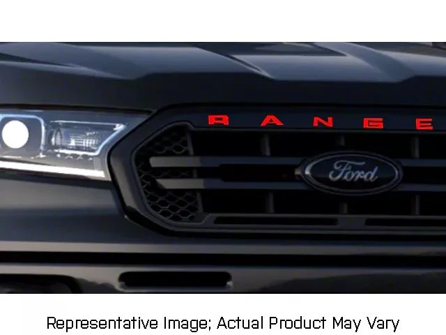 Front Grille Letter Vinyl Inserts; Matte Black (19-23 Ranger)