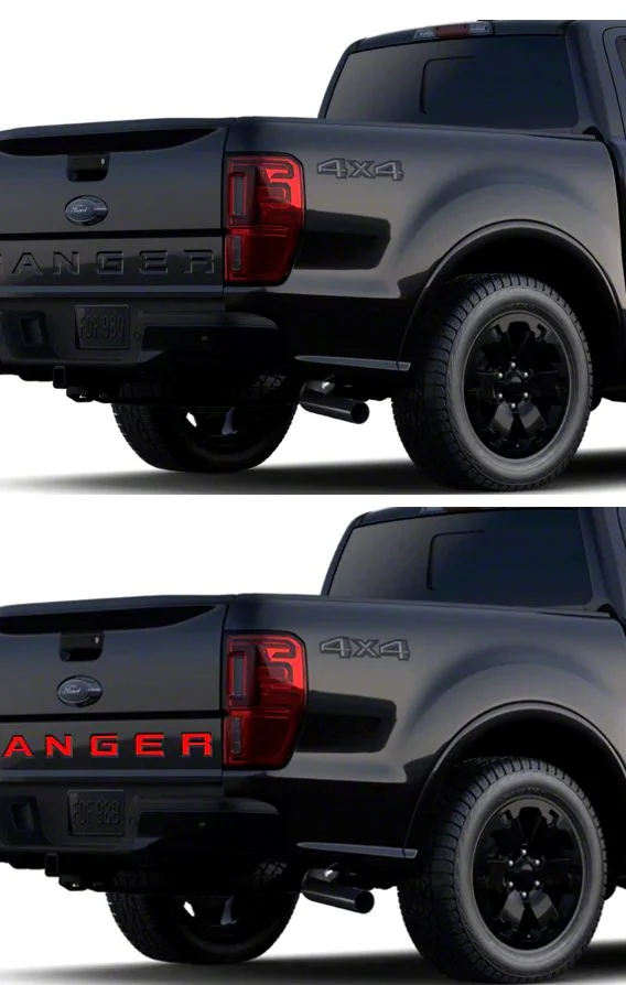 Tailgate Letter Vinyl Inserts; Gloss White (19-23 Ranger)