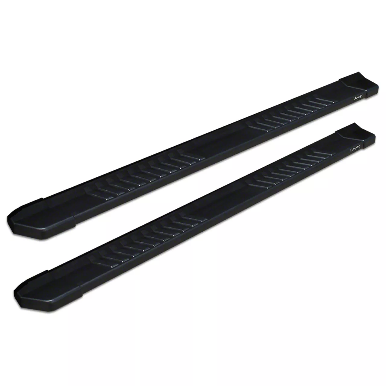 Raptor Series 6-Inch OEM Style Slide Track Running Boards; Black Textured (17-26 F-250 Super Duty SuperCab)
