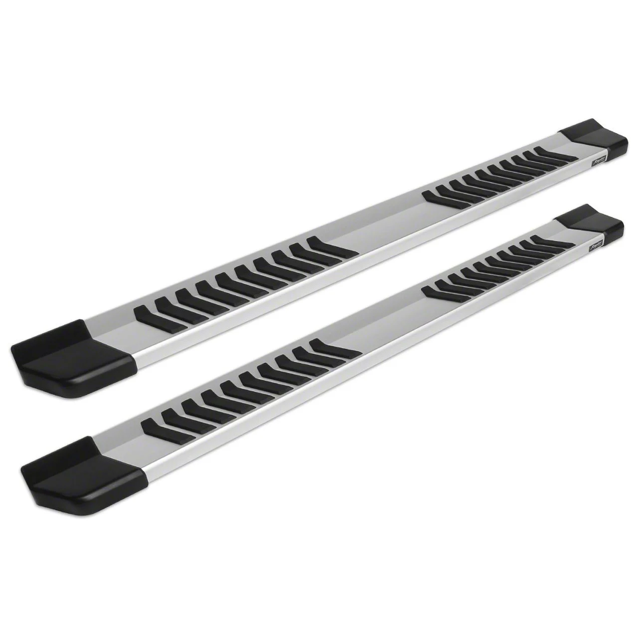 Raptor Series 6-Inch OEM Style Slide Track Running Boards; Brushed Aluminum (20-26 Sierra 2500 HD Regular Cab)