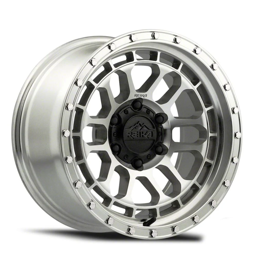 Reika R35 Rambler Machined Clear 6-Lug Wheel; 17x8.5; 0mm Offset (21-26 F-150)
