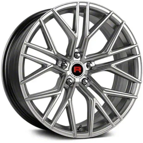 Rennen Flowtech FT12 Silver Brushed Face Wheel; 20x9; 25mm Offset (11-23 RWD Charger, Excluding Widebody)