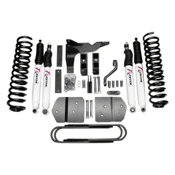 Revtek 4.50-Inch Front / 2.50-Inch Rear Coil Spring Suspension Lift Kit with Drop Brackets (11-16 4WD F-350 Super Duty)