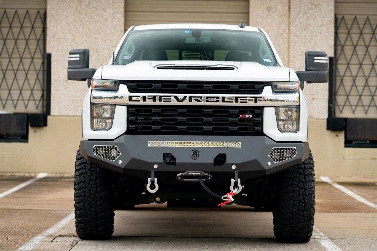 Road Armor Evolution Front Bumper; Satin Black (20-23 Silverado 2500 HD)