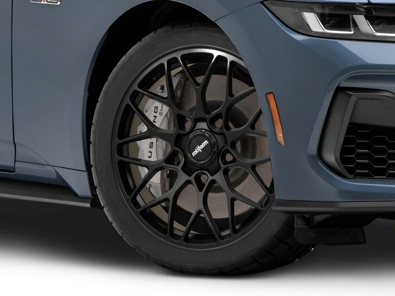 Rotiform R190 Matte Black Wheel; 19x8.5; 35mm Offset (24-26 Mustang)