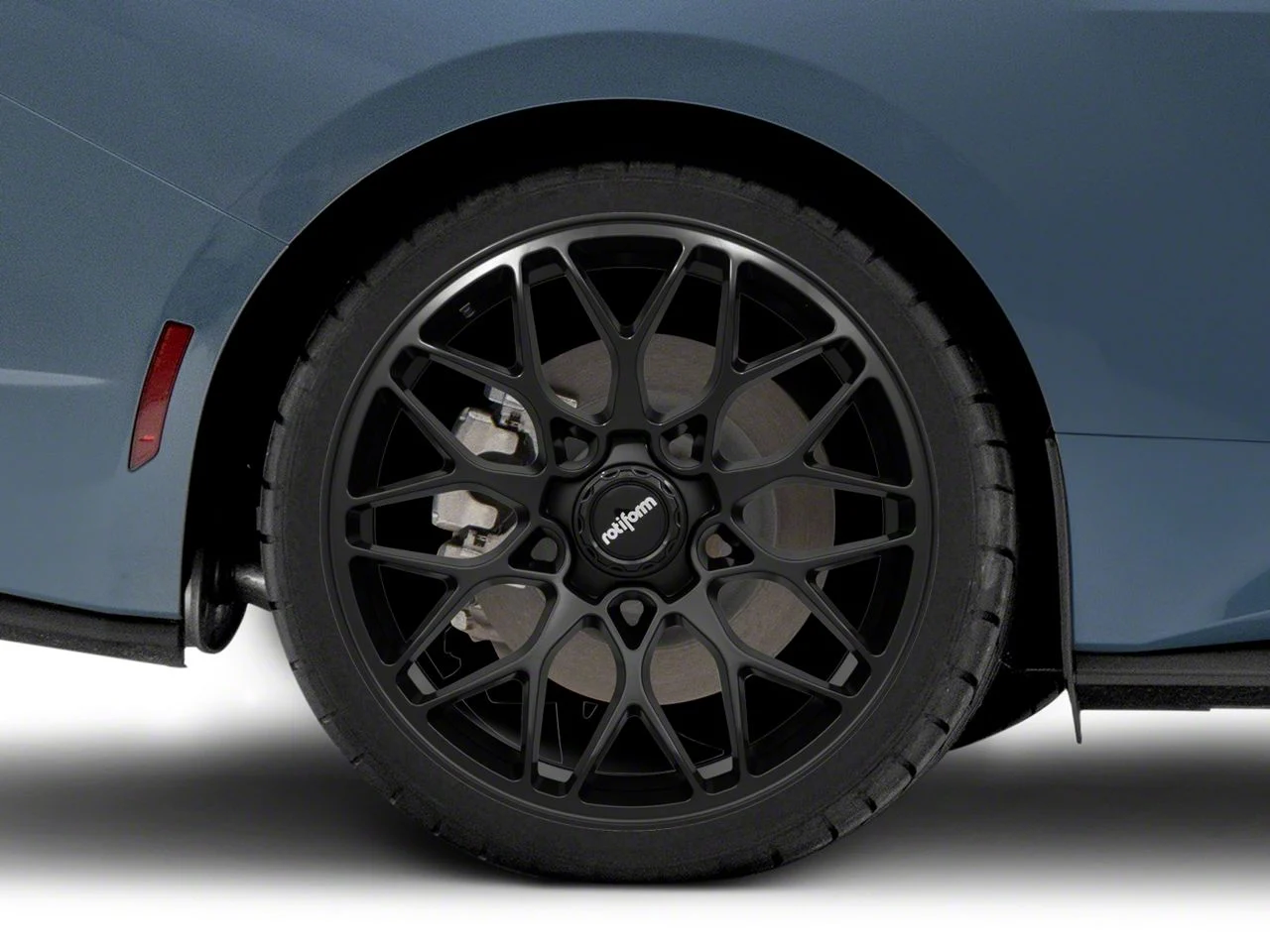 Rotiform R190 Matte Black Wheel; Rear Only; 20x10.5; 40mm Offset (24-26 Mustang)