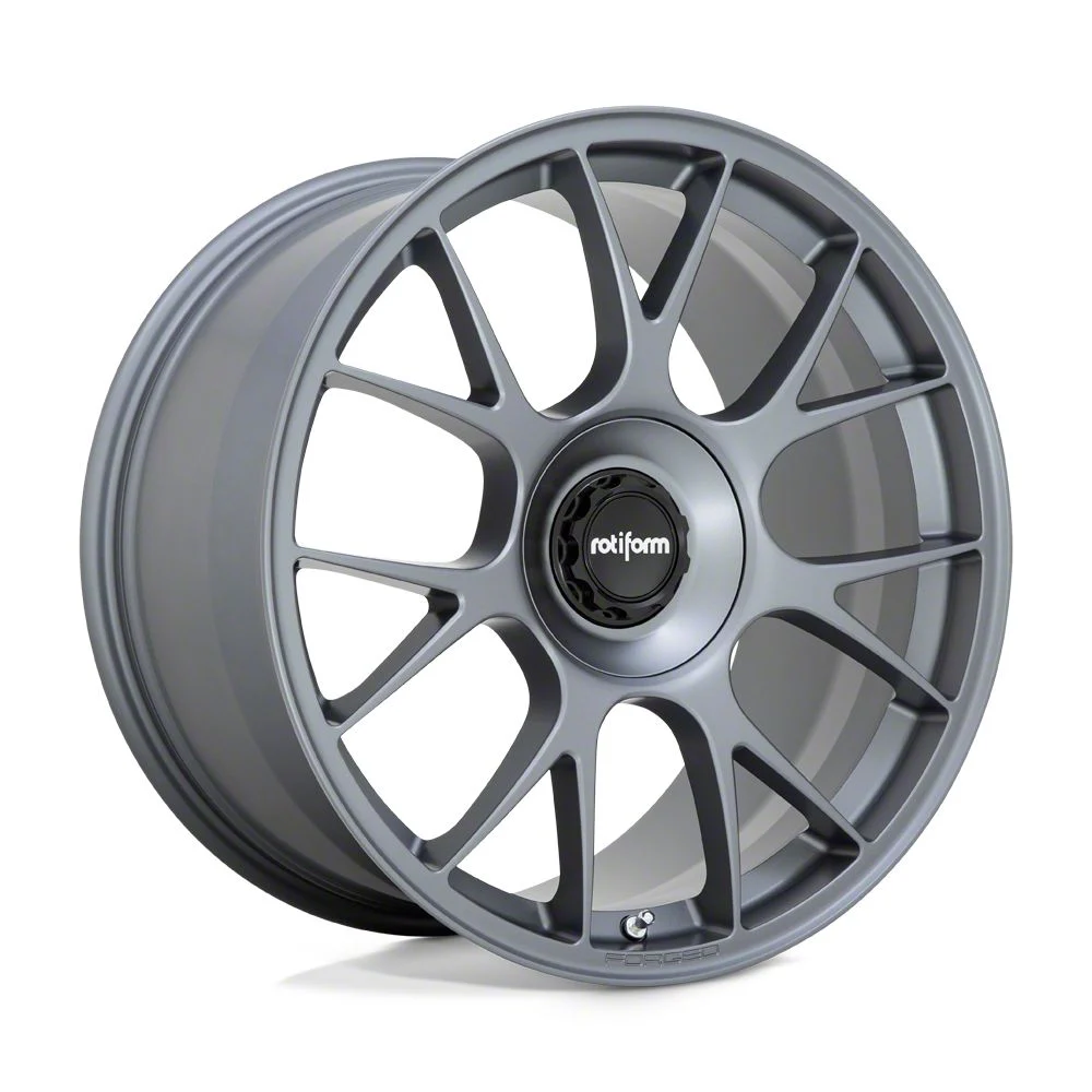Rotiform TUF Satin Titanium Wheel; Rear Only; 20x10.5; 45mm Offset (24-26 Mustang)