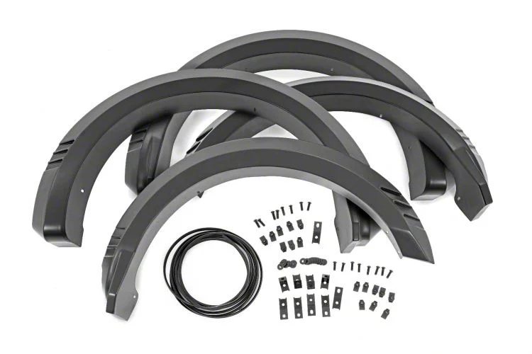 Rough Country SF1 Fender Flares; Oxford White (21-25 F-150, Excluding Raptor)