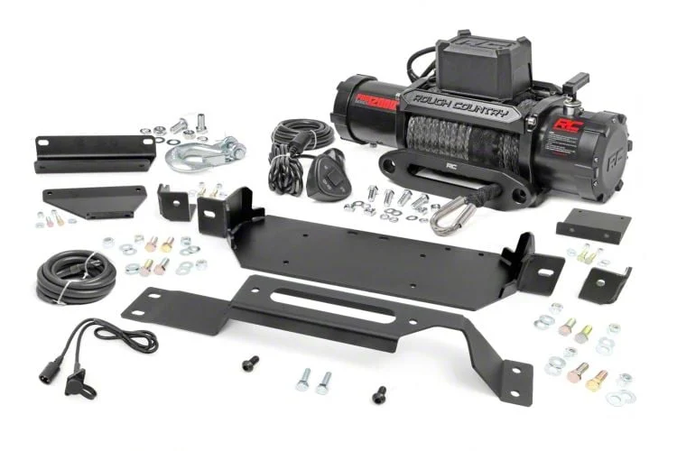 Rough Country Hidden Winch Mount with PRO12000S Winch (20-22 F-250 Super Duty)