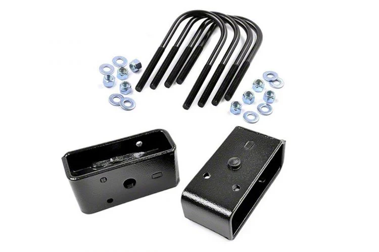 Rough Country Suspension 2-Inch Rear Lift Blocks (11-16 4WD F-350 Super Duty SRW w/o Overload Springs)