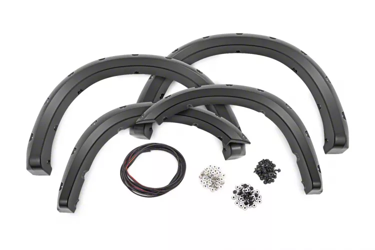 Rough Country Offroad Pocket Fender Flares; Billet Silver (19-26 RAM 2500)