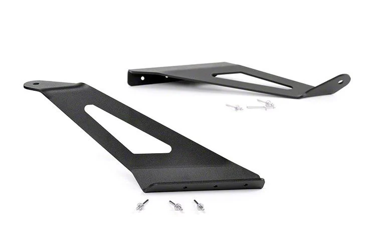 Rough Country Suspension 50-Inch Curved LED Light Bar Upper Windshield Mounting Brackets (15-20 Tahoe)