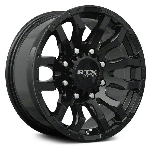 RTX Offroad Wheels Patton Gloss Black 6-Lug Wheel; 20x9; 10mm Offset (07-14 Yukon)