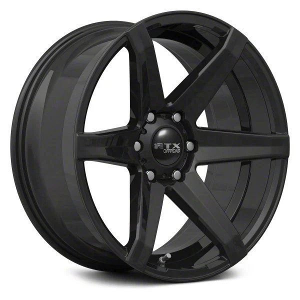 RTX Offroad Wheels Beast Gloss Black 6-Lug Wheel; 20x9.5; 10mm Offset (15-20 Yukon)