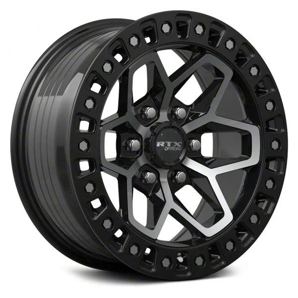 RTX Offroad Wheels Zion Gloss Black Machined 6-Lug Wheel; 18x9; 0mm Offset (15-20 Yukon)