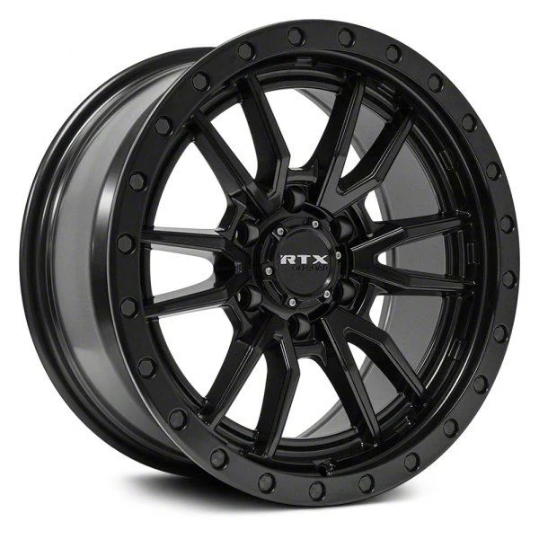 RTX Offroad Wheels Wolf Satin Black 6-Lug Wheel; 20x9; 0mm Offset (21-26 Yukon)