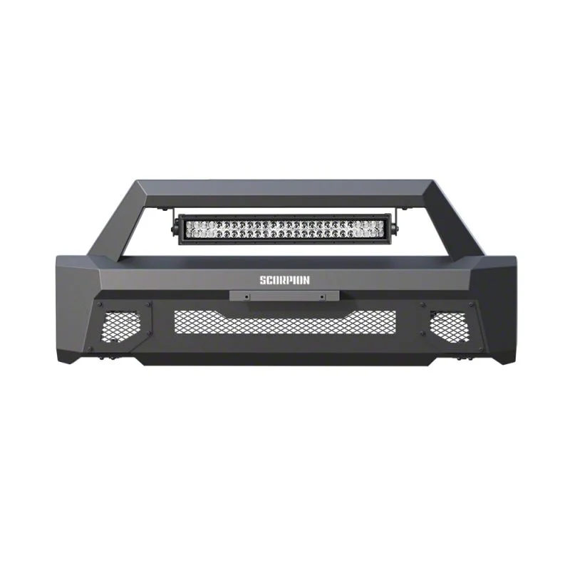Scorpion Extreme Products Tactical Center Mount Front Bumper with LED Light Bar (18-20 F-150, Excluding Raptor)
