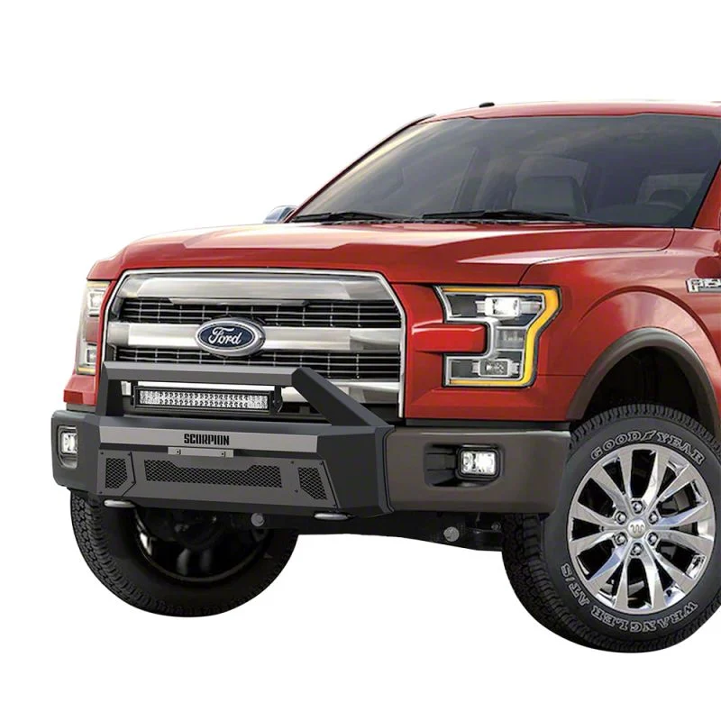 Scorpion Extreme Products Tactical Center Mount Front Bumper with LED Light Bar (15-17 F-150, Excluding Raptor)
