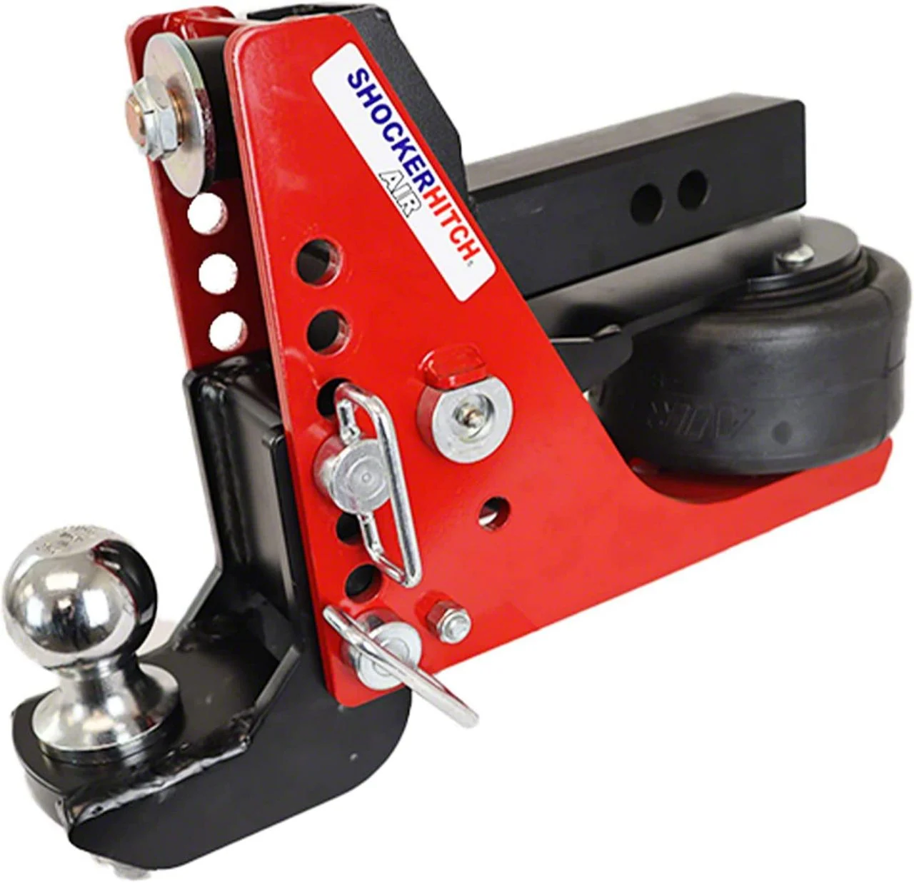Shocker Hitch 12K Air 2-Inch Receiver Hitch and Drop Ball Mount with 2-Inch Ball; 12,000 lb. (Universal; Some Adaptation May Be Required)