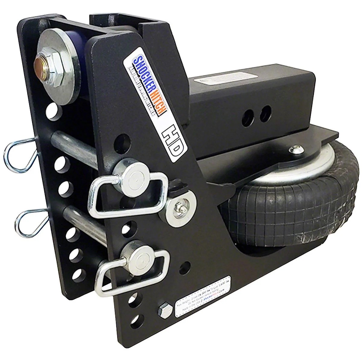 Shocker Hitch Max Black HD 20K Air Hitch Base Frame with 2 D-Handle Pins for 2.50-Inch Receiver Hitch (Universal; Some Adaptation May Be Required)