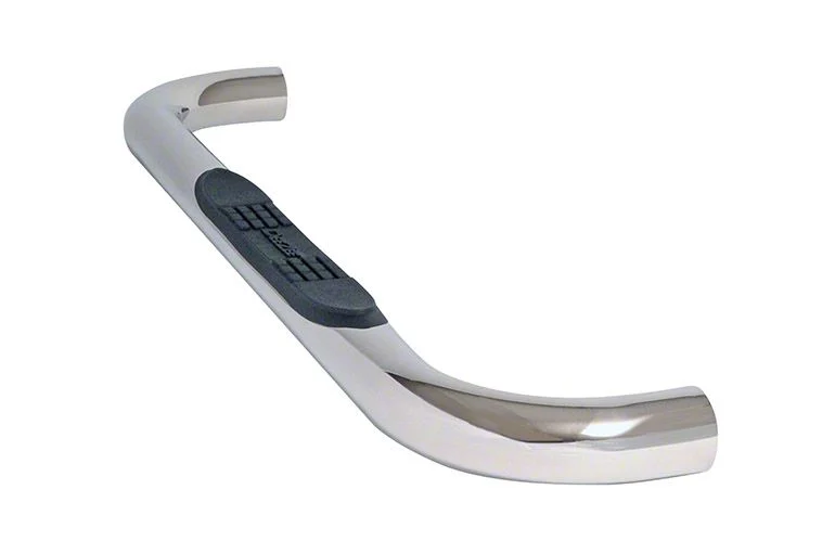 3-Inch Round Stainless Steel Nerf Side Step Bars (20-26 Sierra 2500 HD Regular Cab)