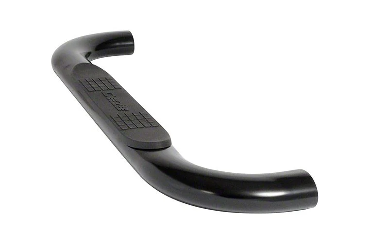 4-Inch Oval UltraBlack Nerf Side Step Bars (20-26 Sierra 2500 HD Regular Cab)