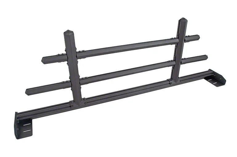 Hex Front Cab Rack; Textured Black (07-26 Sierra 2500 HD)