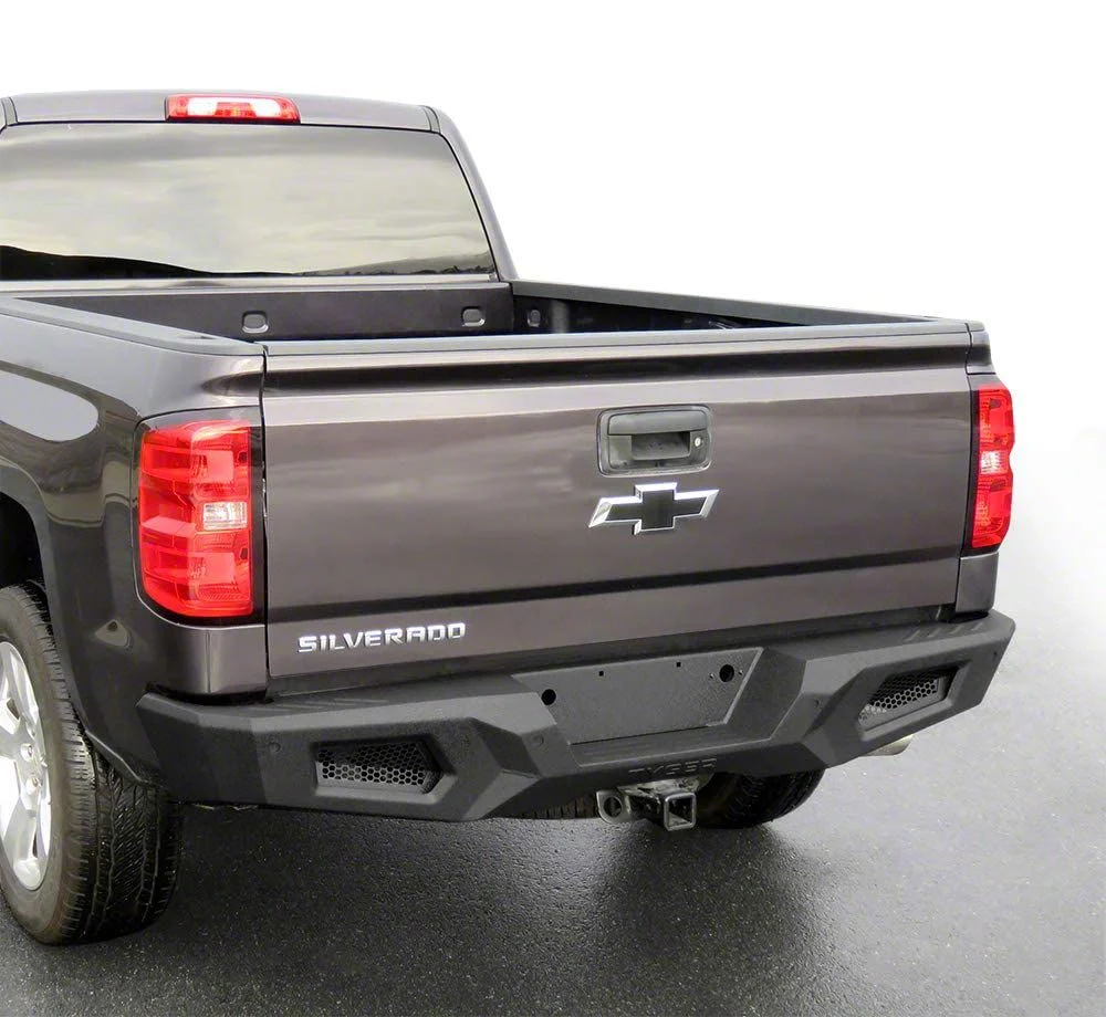 Fury Rear Bumper; Textured Black (14-18 Silverado 1500)