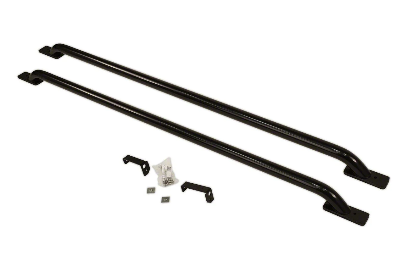 Go Rhino Stock Pocket Bed Rails; Black (15-19 Silverado 2500 HD)