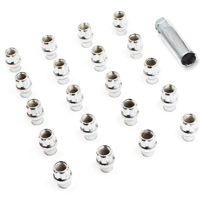 OE ET Truck Spline Lug Nut Kit; 14mm x 1.5; Set of 32 (07-26 Silverado 3500 HD)