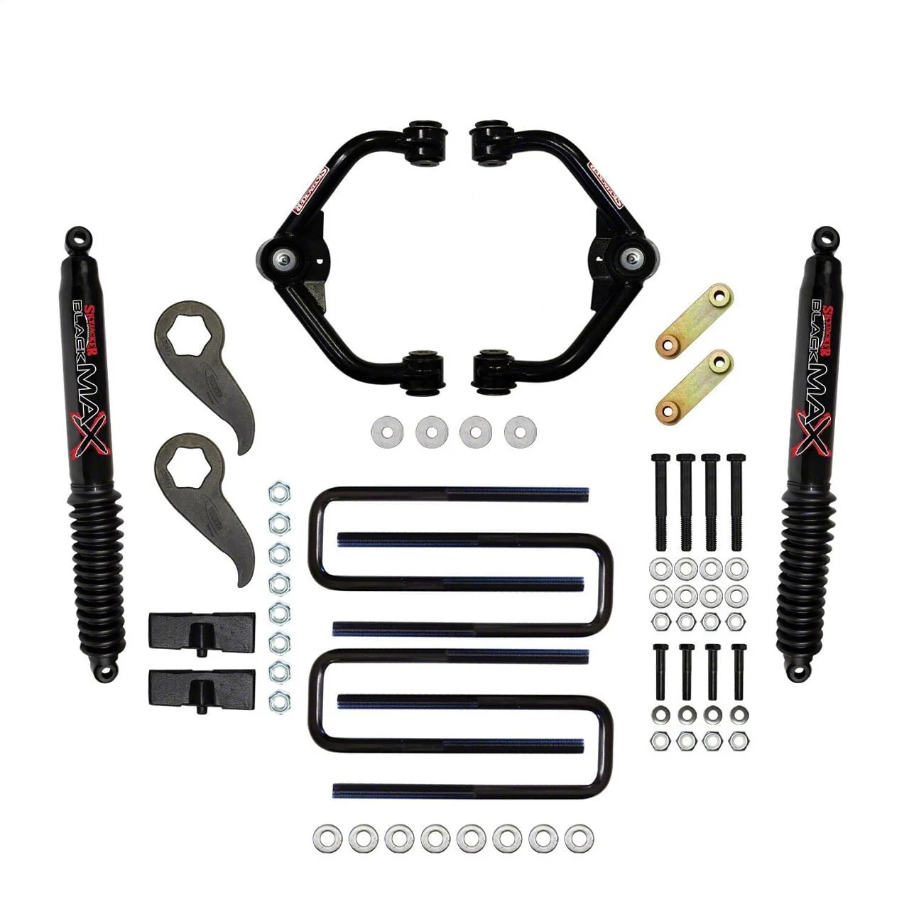 SkyJacker 3 to 3.50-Inch Suspension Lift Kit with Black MAX Shocks (20-26 Silverado 2500 HD w/o MagneRide)