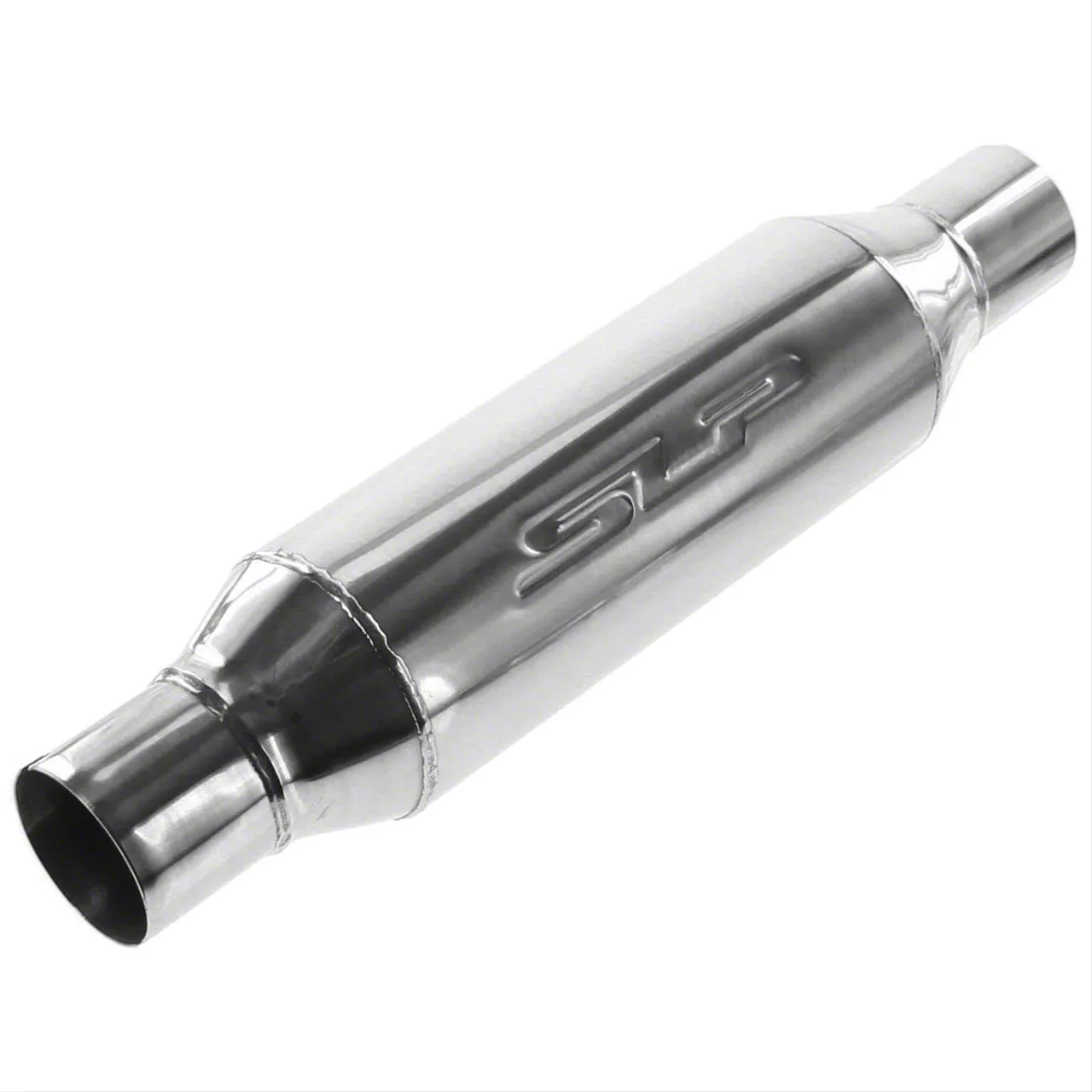 SLP LoudMouth Bullet-Type Resonator Muffler; 2.50-Inch Inlet/ 2.50-Inch Outlet (Universal; Some Adaptation May Be Required)