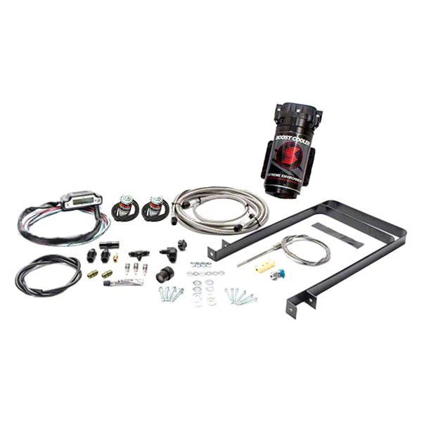 Snow Performance Stage 3 Boost Cooler without Tank; Stainless Steel Braided Line (07-26 6.6L Duramax Silverado 3500 HD)