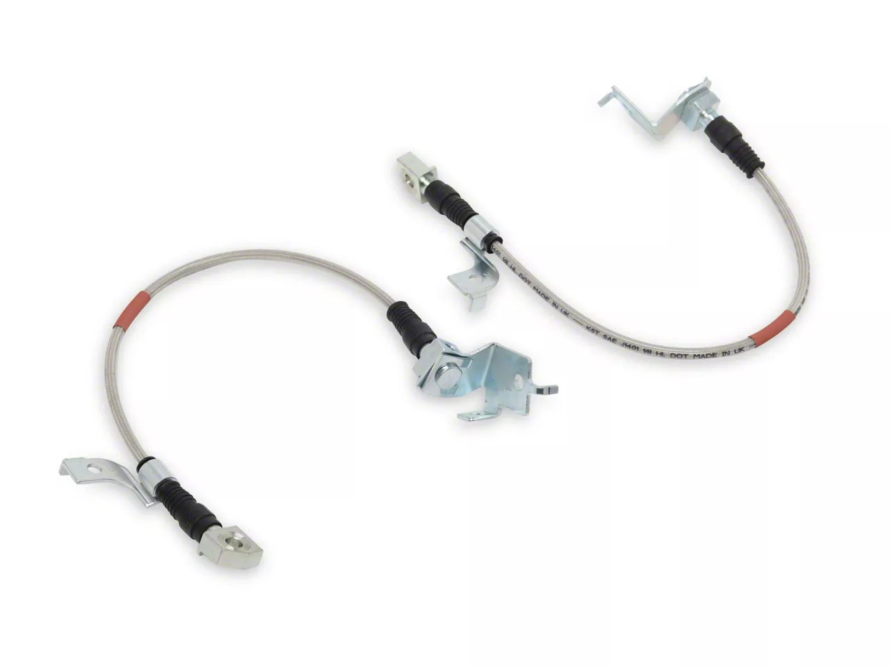 SR Performance Performance Stainless Steel Brake Line Kit; Rear (15-23 Mustang)