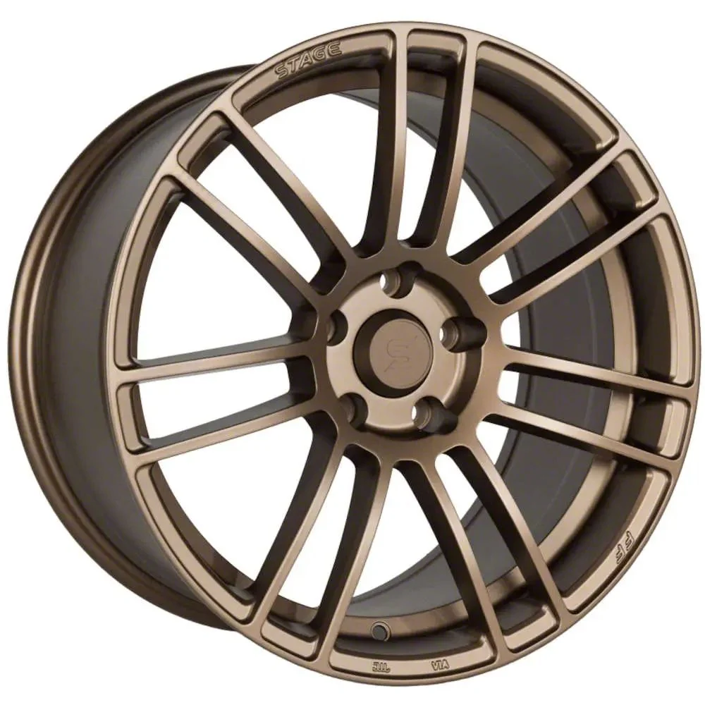 Stage Wheels Belmont Matte Bronze Wheel; 18x9.5; 38mm Offset (24-26 Mustang EcoBoost w/o Performance Pack)