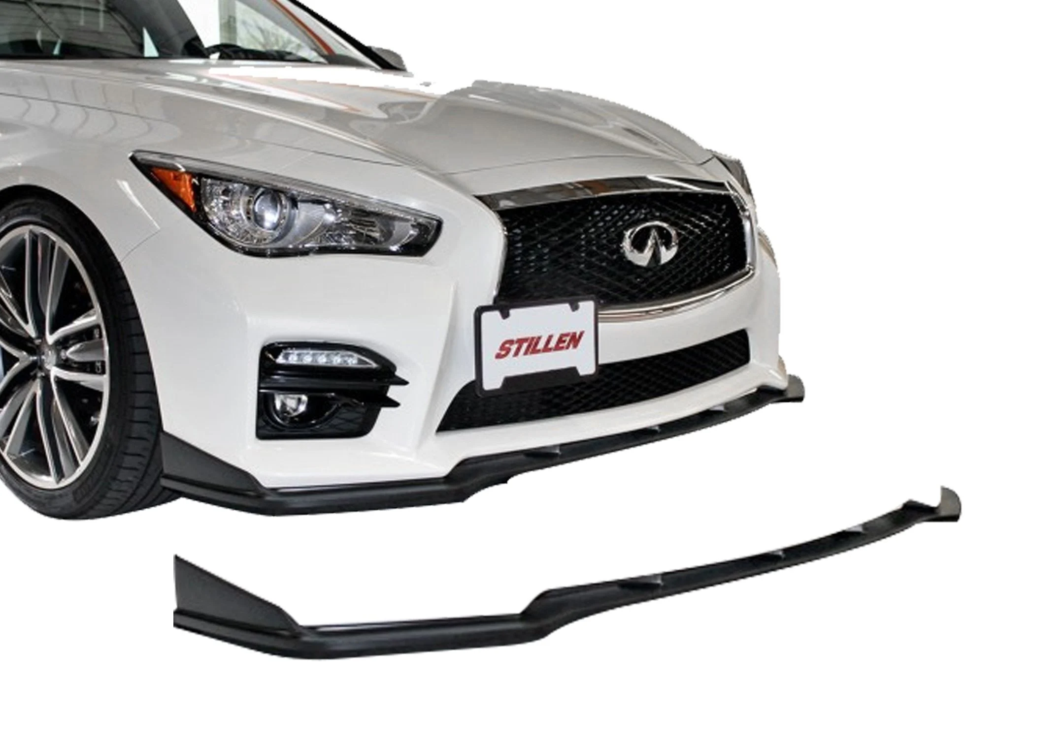 2014-2017 Infiniti Q50 Sport - STILLEN Front Splitter  [Unfinished] - KB11225UF