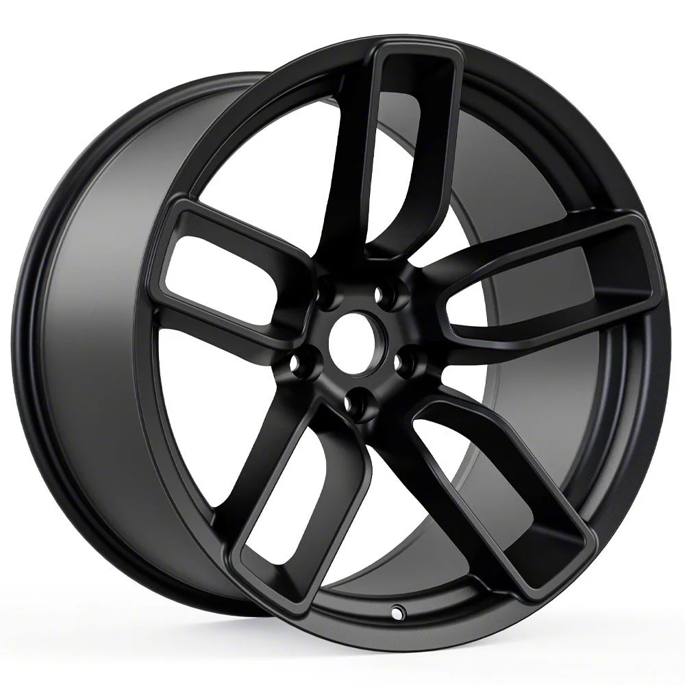 Hellcat Redeye Style Matte Black Wheel; 20x9; 20mm Offset (06-10 RWD Charger)