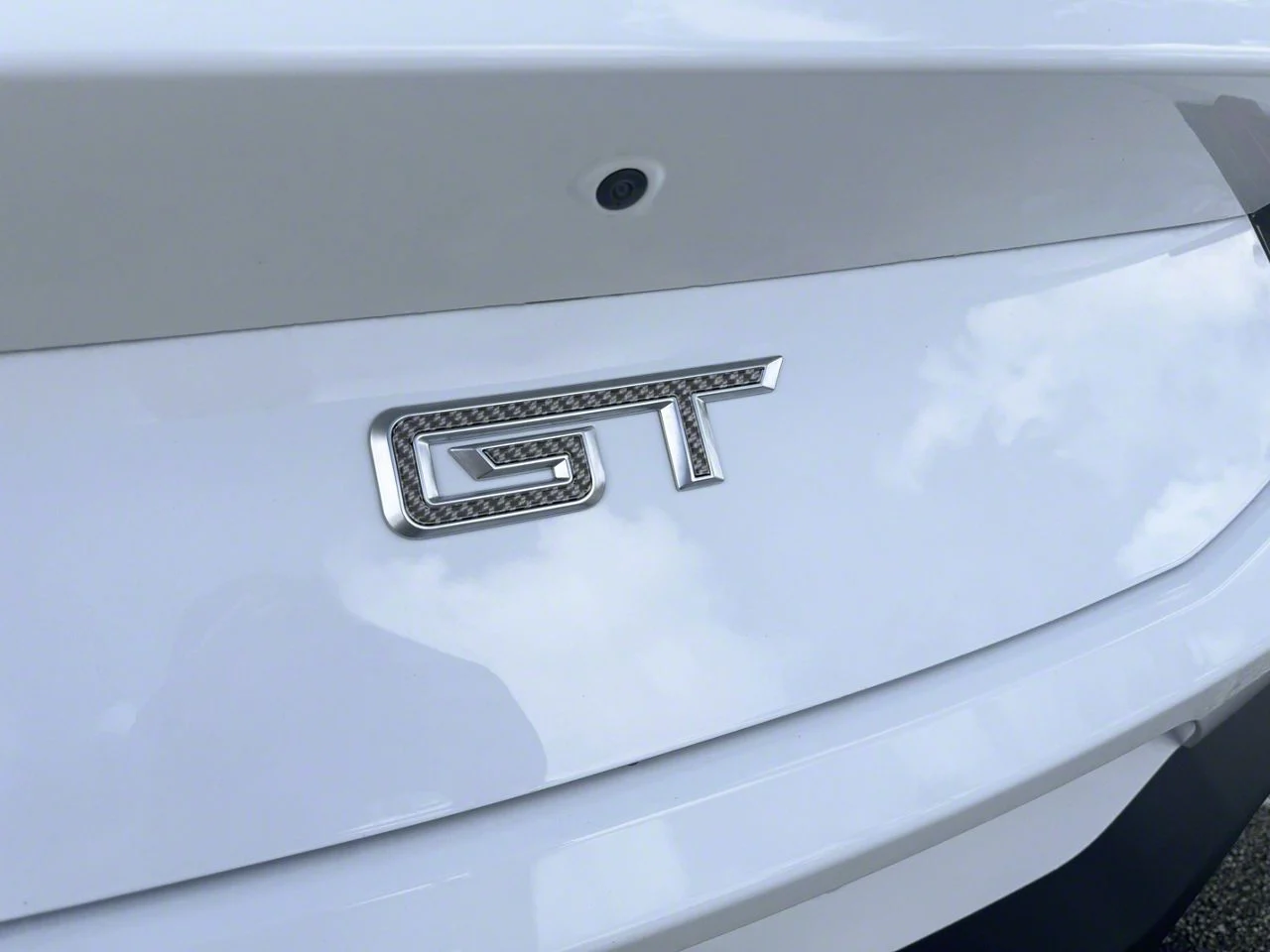 Rear GT Emblem Inserts; Domed Carbon Fiber (24-26 Mustang GT)