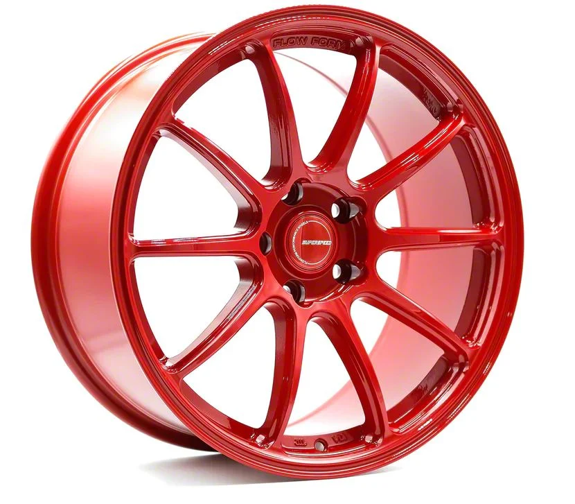Superspeed Wheels RF03RR Hyper Red Wheel; 18x8.5; 35mm Offset (24-26 Mustang EcoBoost w/o Performance Pack)