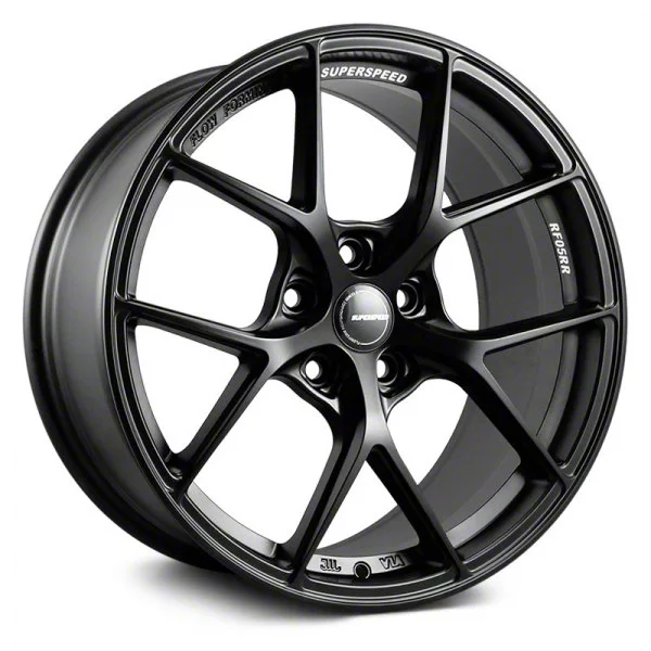 Superspeed Wheels RF05RR Matte Black Wheel; Rear Only; 20x10.5; 30mm Offset (24-26 Mustang)